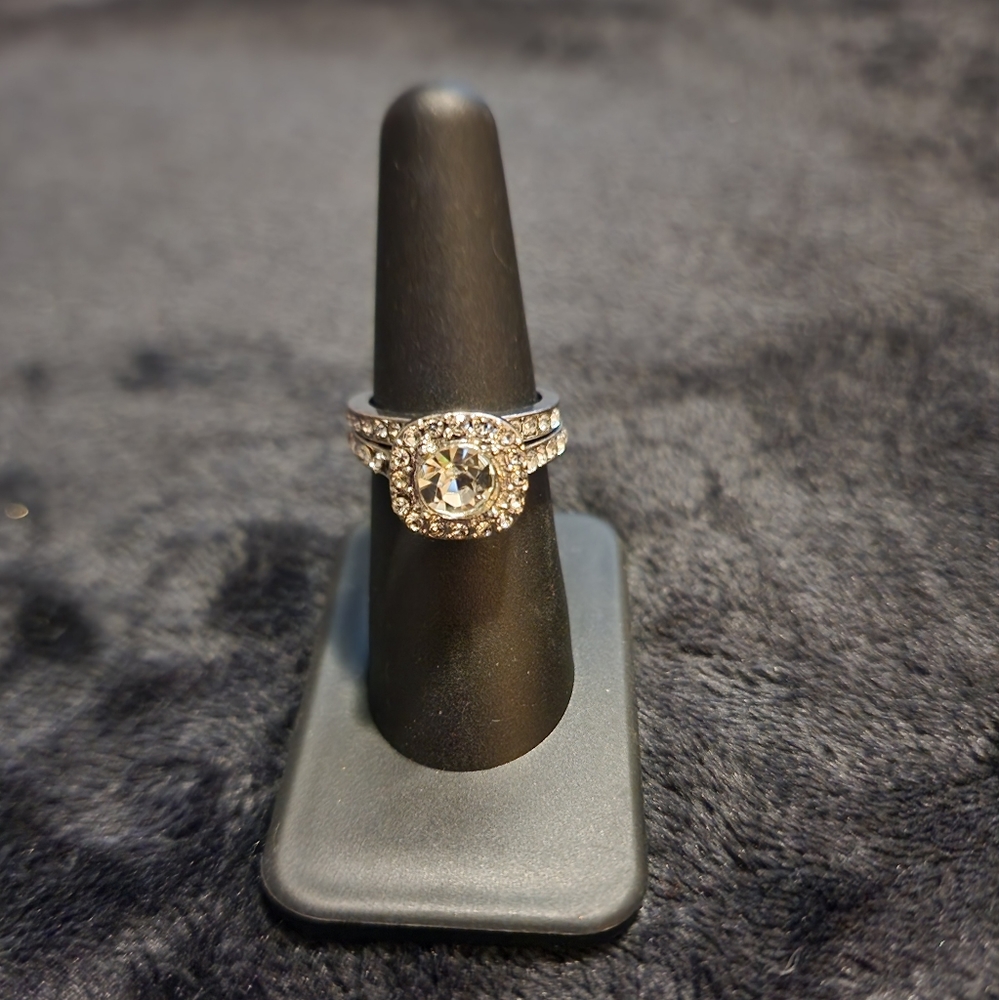 3/$10 Silver CZ wedding set
